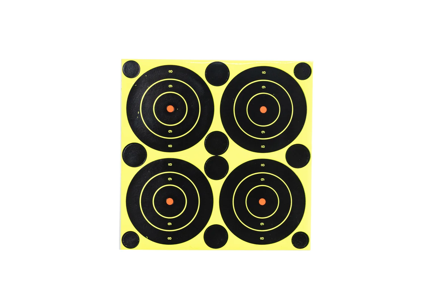 Four-bullseye target layout