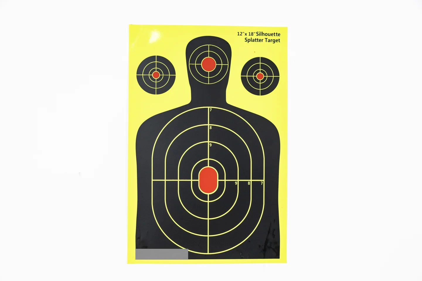 Yellow-background silhouette target