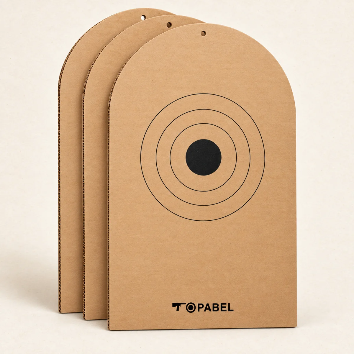 Topabel 18 × 30 in Corrugated Cardboard Bullseye Targets, 100 per Case
