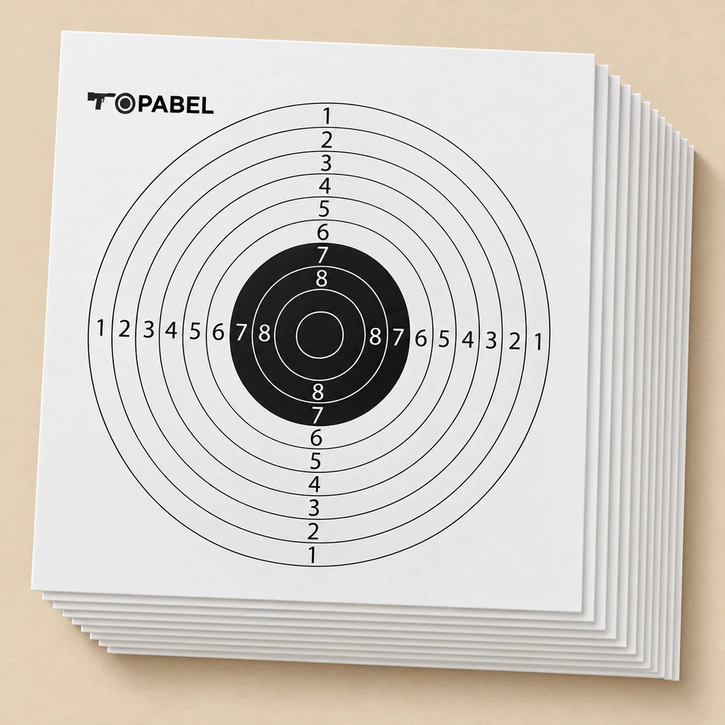 Topabel 13.5 × 13.5 cm Square Paper Targets, 20 Sheets