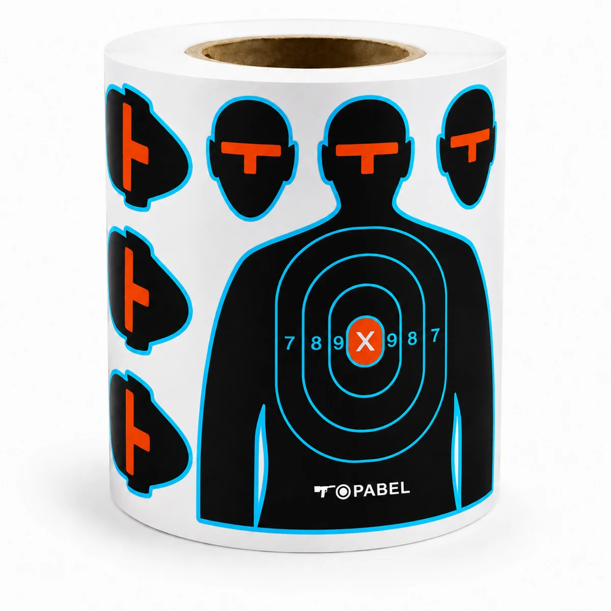 Topabel 2.99 × 3.98 in Compact Silhouette Target Stickers, 200 Count