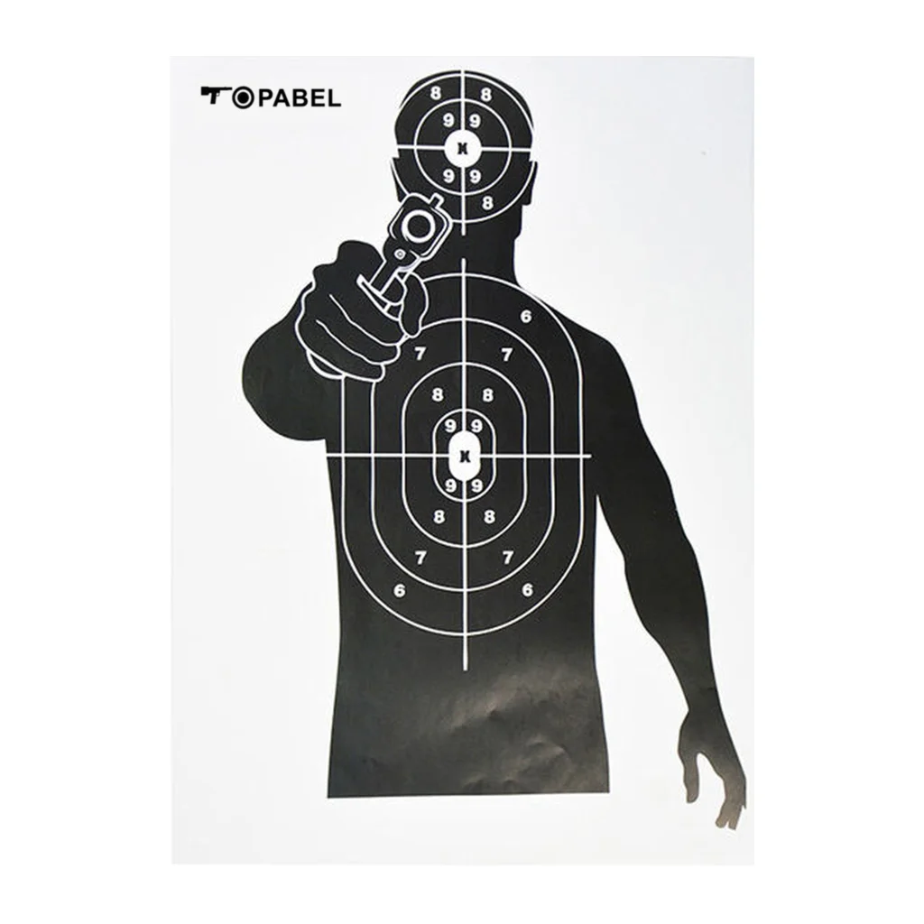 Topabel Custom 45 × 32 cm Paper Silhouette Target