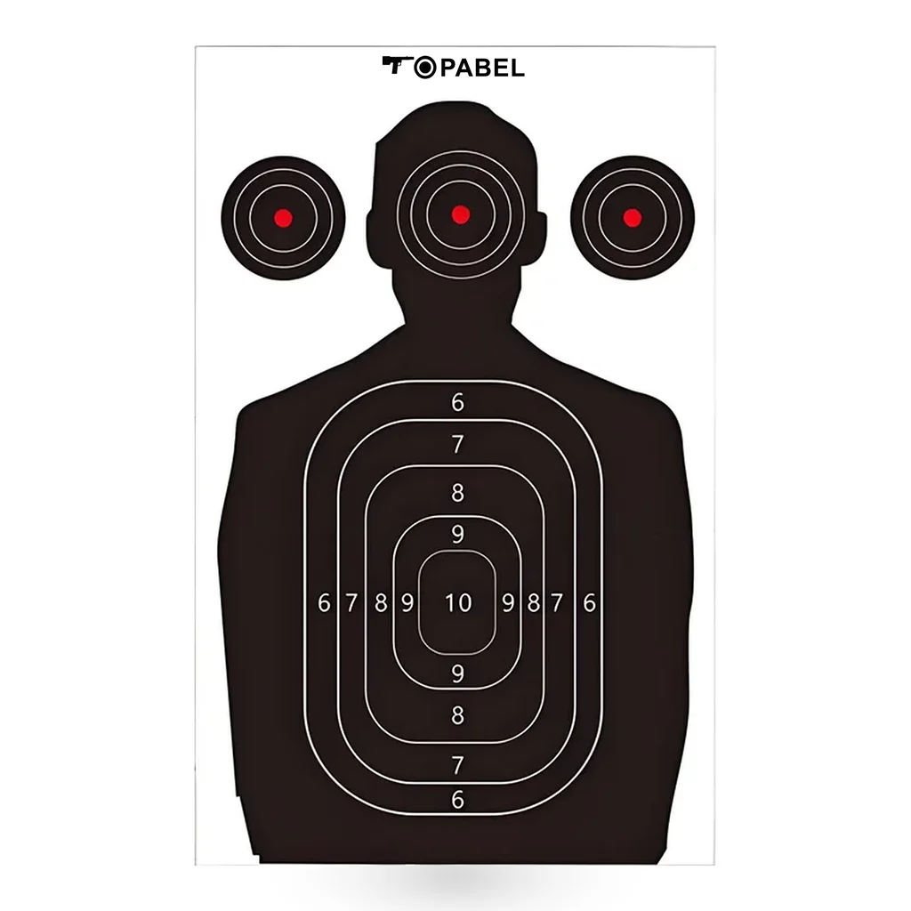 Topabel 12 × 18 Inch Paper Silhouette Shooting Targets, 50-Pack