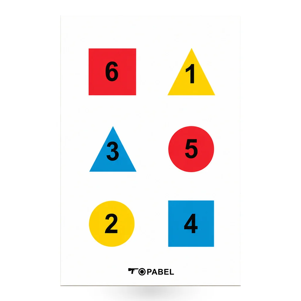 Topabel Four-Color Command Response Training Targets, 23 × 35 in, 50-Pack