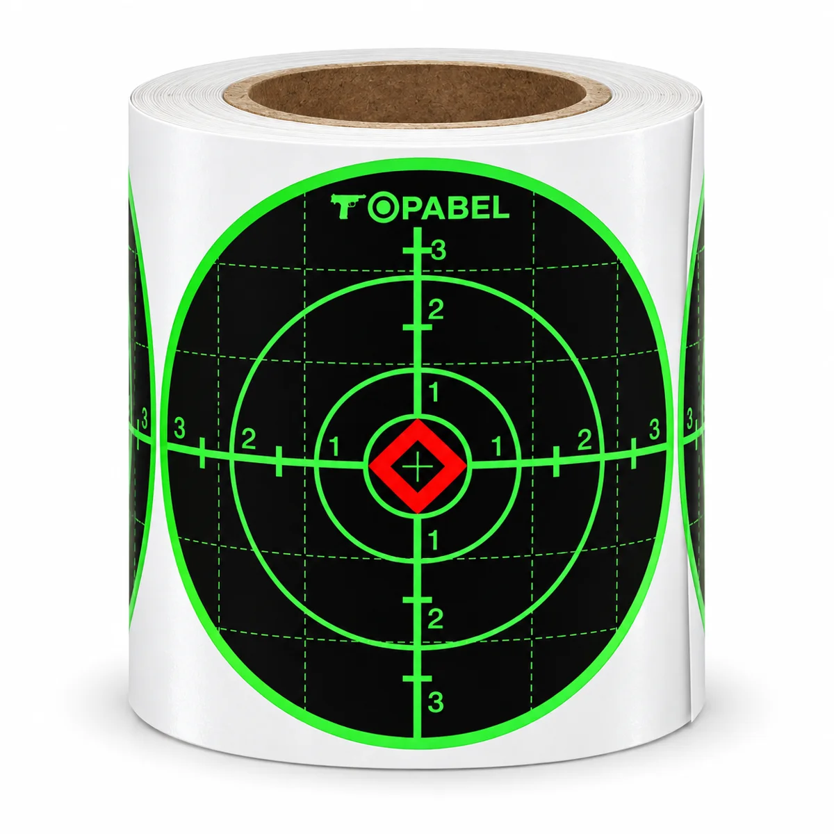 Topabel 6-Inch Reactive Splatter MOA-Grid Adhesive Target Roll