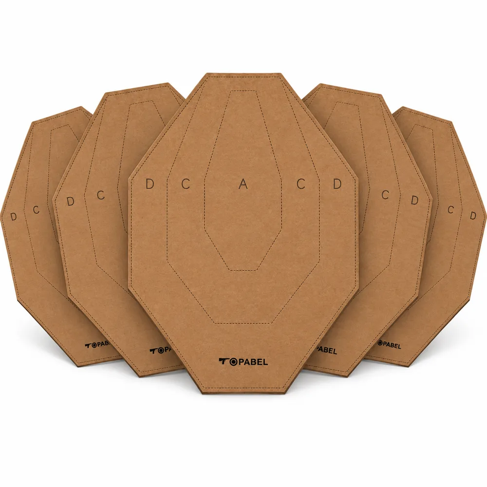 Full Size Economy Water-Resistant IPSC-Style Octagonal Corrugated Target