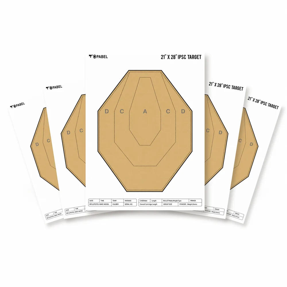 IPSC-Style Brown Octagonal Practice Target