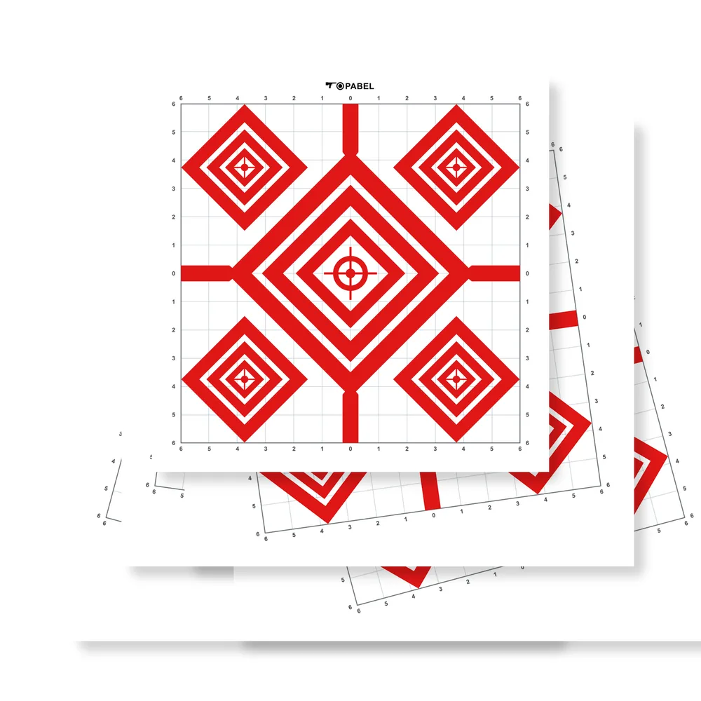 Topabel 12 × 12 Inch Sight-In Paper Target