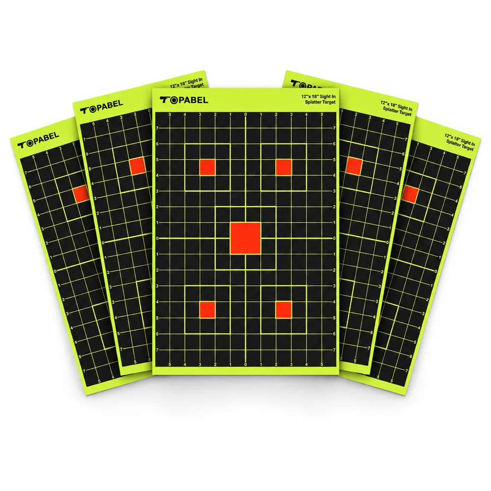 Topabel Reactive Sight-In Paper Target, 12 × 18 Inches